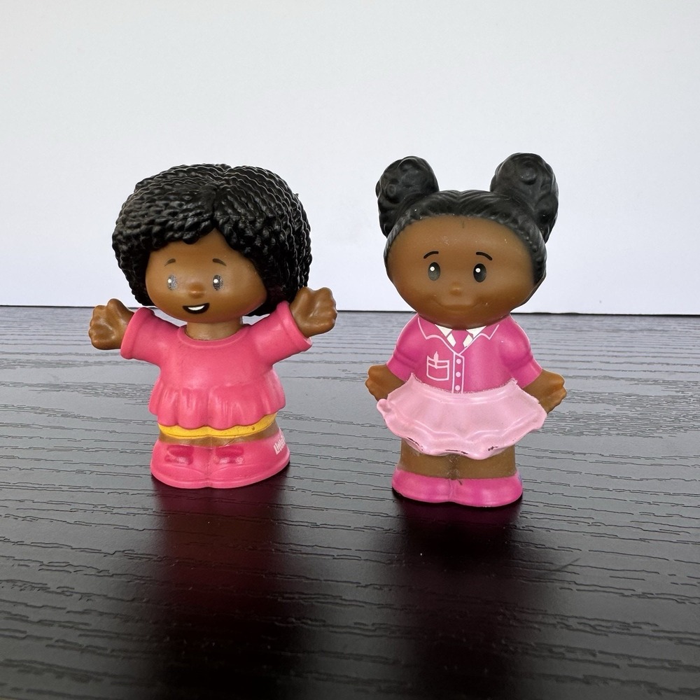 Fisher Price Little People‎ African American Girls Pink Dress 2012 And 2020